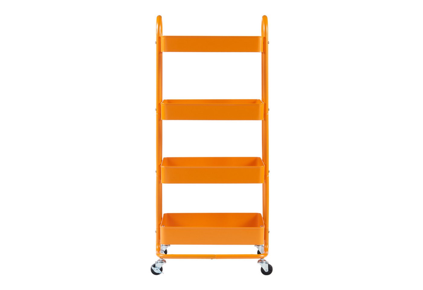[en.casa] - Küchenrollwagen Pyhäntä Mit 4 Ebenen Orange Bild 3