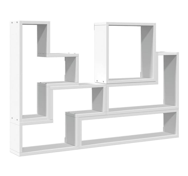 Wandregal Weiß 96x12x64 Cm Holzwerkstoff Vidaxl