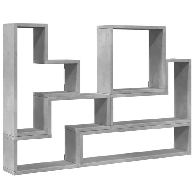 Wandregal Betongrau 96x12x64 Cm Holzwerkstoff Vidaxl