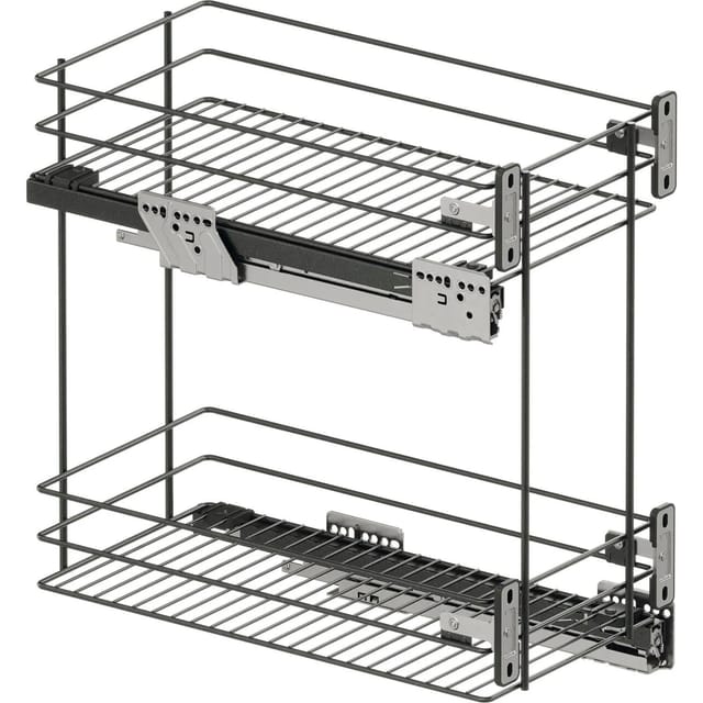 Vauth-sagel Vs Sub Slim Drahtkorb Classic - Rack Unterschrankauszug Für Kb 300mm - Korbablage Aus Stahldraht, Stahl Lava