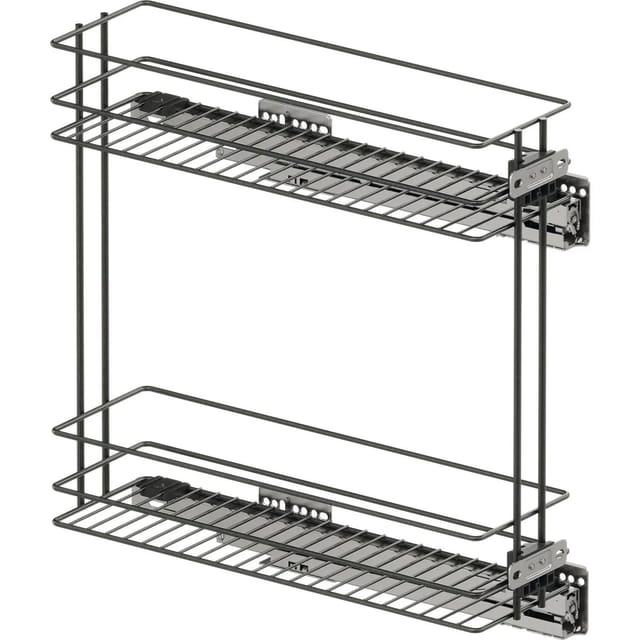 Vs Sub Slim Drahtkorb Classic - Set Für Küchenunterschränke Mit Kb 200mm - Korbablage Aus Stahldraht, Stahl Pulverbeschichtet Lava - Vauth-sagel