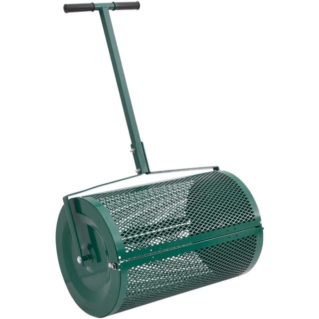 Kompost-streuer Grün Ø40x60 Cm Stahl - Vidaxl