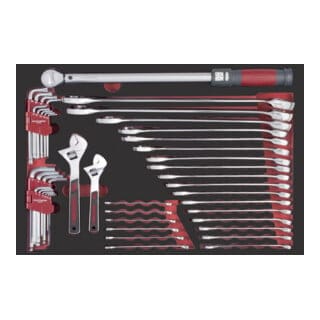 Pro Line Eva Ring-maulschlüssel, Drehmoment Satz 60x40 44-tlg.