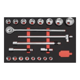 Pro Line Eva 3/4' Steckschlüssel-einlage 60x40 Cm 21-tlg.