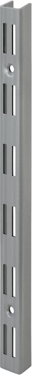 Trendline - Wandschiene 2-reihig Grau 200 X 2,5 Cm Wandschiene