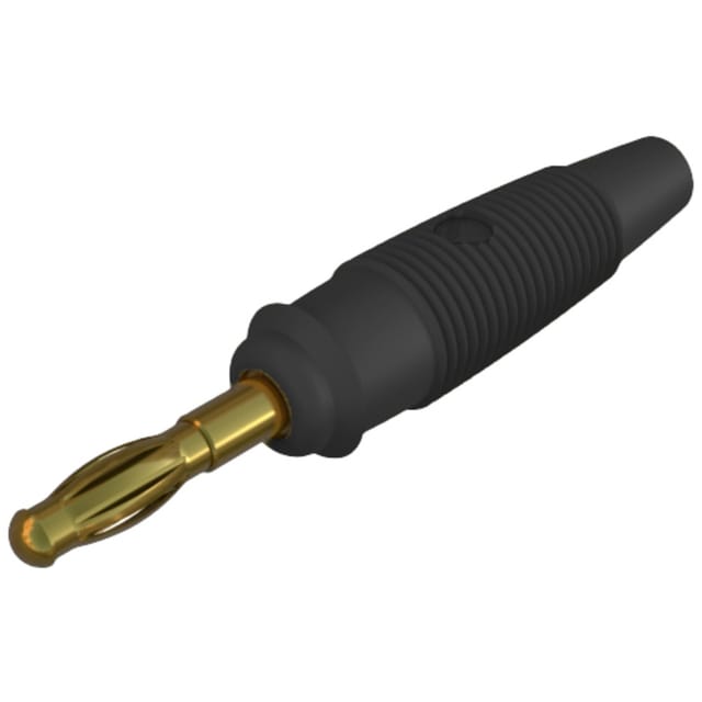 Las 30 Schwarz Lamellenstecker Stecker, Gerade Stift-ø: 4 Mm Schwarz 1 St. - Sks Hirschmann