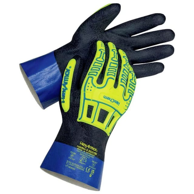 6070809 Rubiflex S Xg27bi Chemiekalienhandschuh Größe (handschuhe): 9 En 388:2016, En 374- - Hexarmor