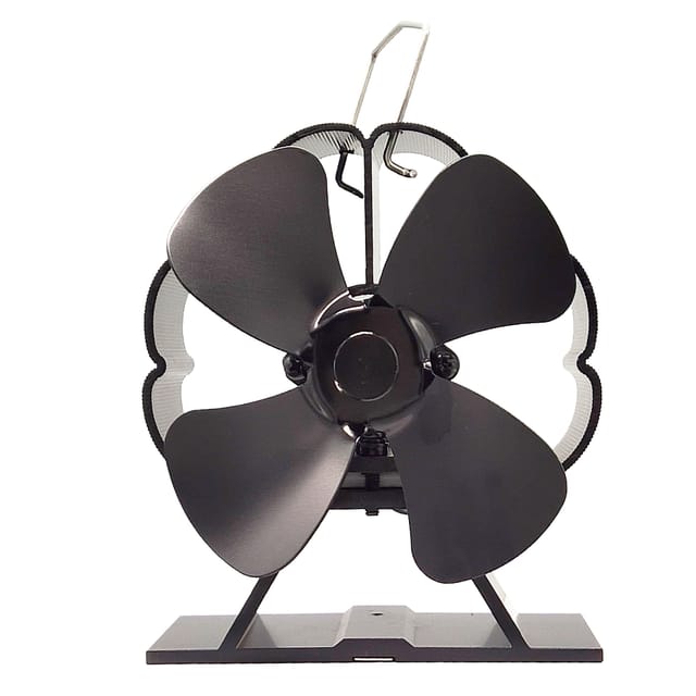 Wärmebetriebener Holzofenventilator – 4 Flügel – Leiser Ventilator – Umweltfreundlich – Für Zuhause – Hocheffiziente Wärme - Shining House