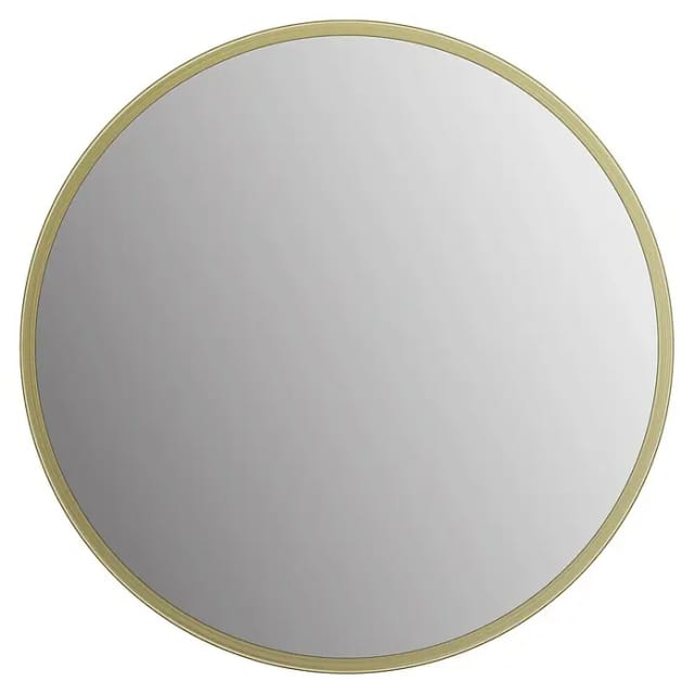 Picasso Spiegel Gold Ø 25 Cm - Mit Hochwertigem Aluminiumrahmen Für Stilvolles Ambiente - Perfekter Badezimmerspiegel Rund, Der Eleganz Und Funktionalität Vereint - Talos