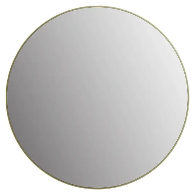 Picasso Spiegel Gold Ø 80 Cm - Mit Hochwertigem Aluminiumrahmen Für Stilvolles Ambiente - Perfekter Badezimmerspiegel Rund, Der Eleganz Und Funktionalität Vereint - Talos