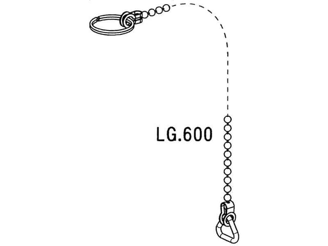 Ring Und Kette Für Waschbecken, L. 60 Cm Girpi