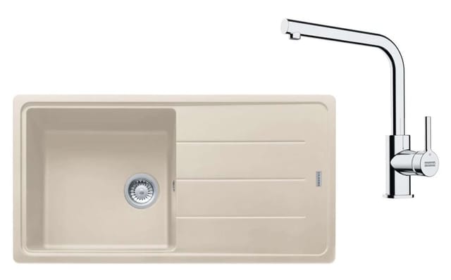 Franke - Sets - Küchenset G264sa, Fragranitspüle Bfg 611 Und Armatur Fs 3230.031, Sahara/chrom 114.0700.742