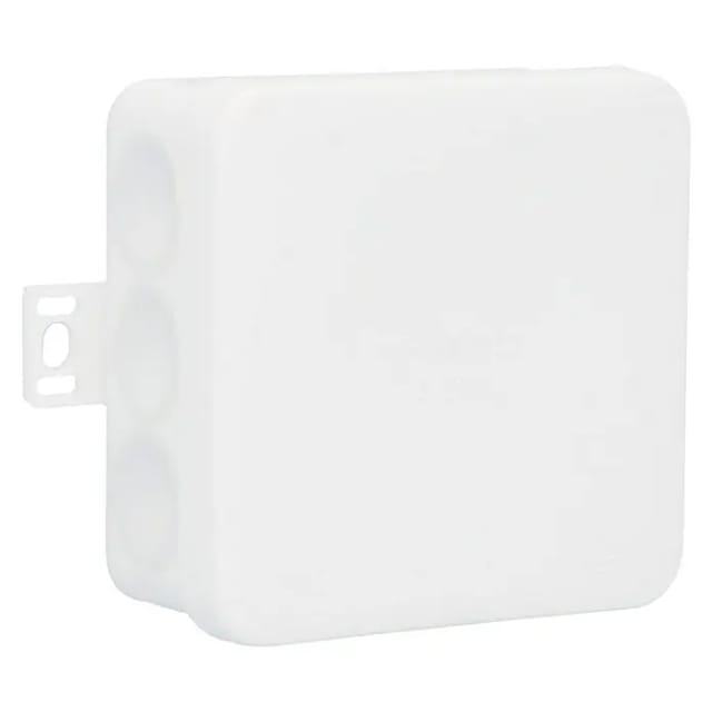 Weitere - Aufputz-abzweigkasten Ip55 Mit Membran 80x80x37mm Weiß Steckdosen- & Schalterteile
