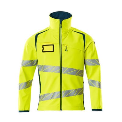 Accelerate Safe Softshelljacke 19002-143-1744 Gr. Xl Hi-vis Gelb/dunkelpetroleum - Mascot