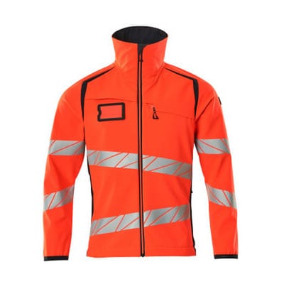 Accelerate Safe Softshelljacke 19002-143-22210 Gr. L Hi-vis Rot/schwarzblau - Mascot