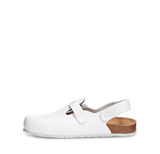 Abeba (8040) Clog Berufsschuhe Nature Ob Weiß 43