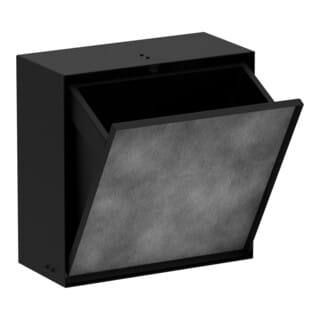 Hansgrohe - Xtrastoris Rock - Unterputz-abfallbehälter 6 L, Schwarz Matt 56090670