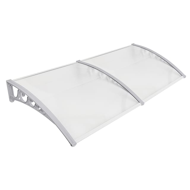 Haloyo® Haustürdach Überdachung Tür Dach Haustürvordach,80 X 240 Cm,weiß