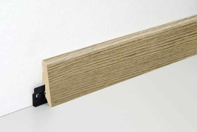Fn Neuhofer - Neuhofer Fußleiste 240 Cm 58 X 19 Mm Oak Natural Grey Sockelleisten