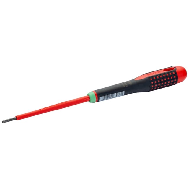 Bahco Nach Vde Isolierter Ergo-torx-schraubendreher Mit Dreikomponenten-griff, T8 X 75 Mm