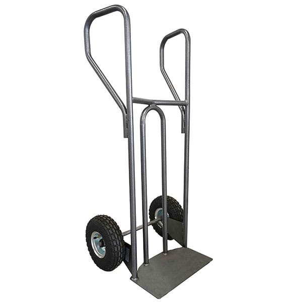 Sackkarre Aus Stahl, Gebogen, 250 Kg Tragkraft - Luftbereifung - Dvpf2-rg