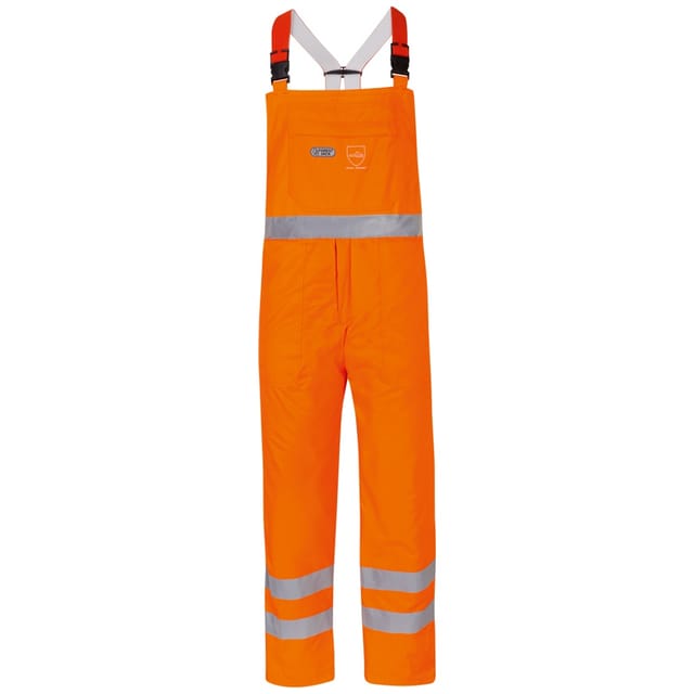 Feldtmann - Warn- & Schnittschutz-latzhose Platane 22782 Gr. 52 Orange