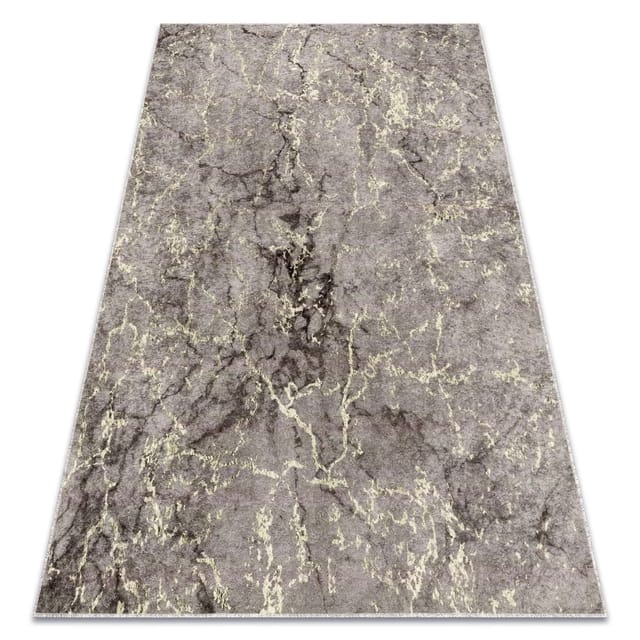 Miro 52003.801 Waschteppich Marmor Anti-rutsch - Grau Grey 200x290 Cm