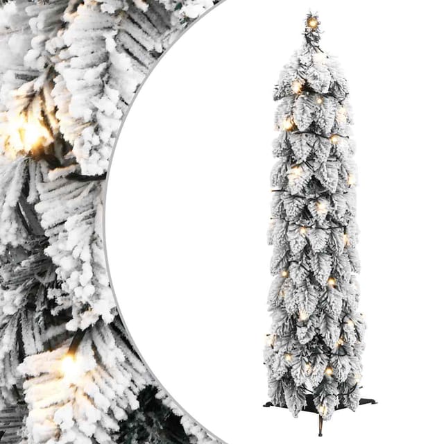 Künstlicher Weihnachtsbaum Beleuchtung & Schnee 30 Leds 60 Cm Vidaxl