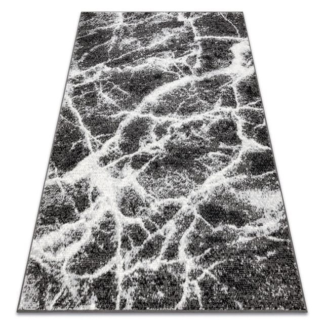 Teppich Bcf Morad Marmur Marmor - Anthrazit / Schwarz Grey 120x170 Cm