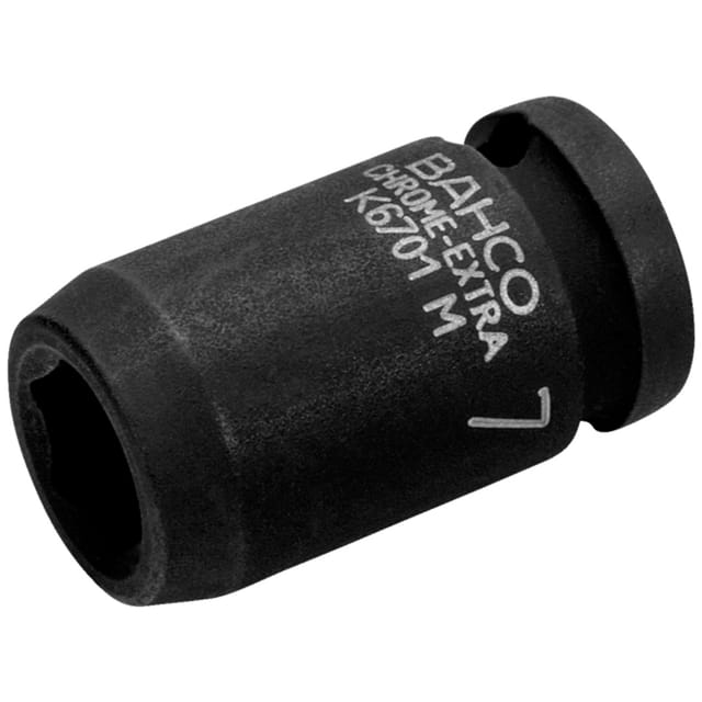 Bahco 1/4 Kraft-steckschlüssel-einsatz, Sechskant, 10 Mm, Phosphatiert