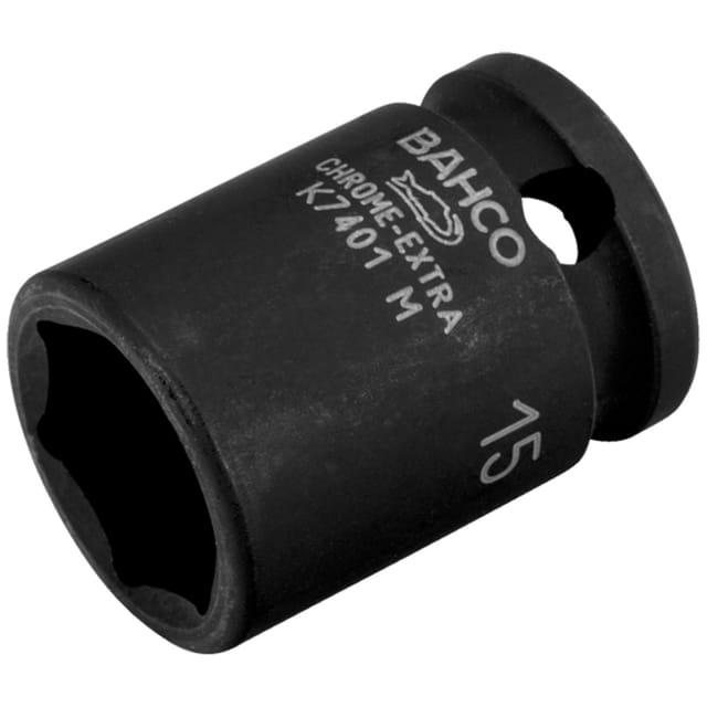 Bahco 3/8 Kraft-steckschlüssel-einsatz, Sechskant, 12 Mm, Phosphatiert