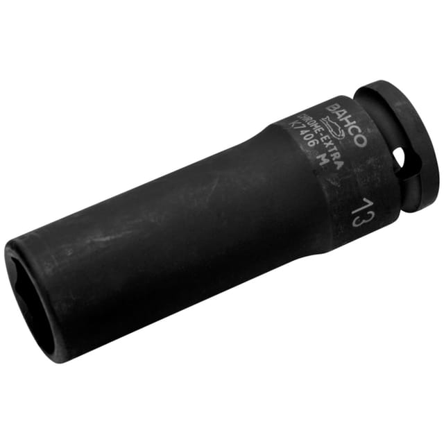 Bahco 3/8 Kraft-steckschlüssel-einsatz, Lang, Sechskant, 13 Mm, Phosphatiert