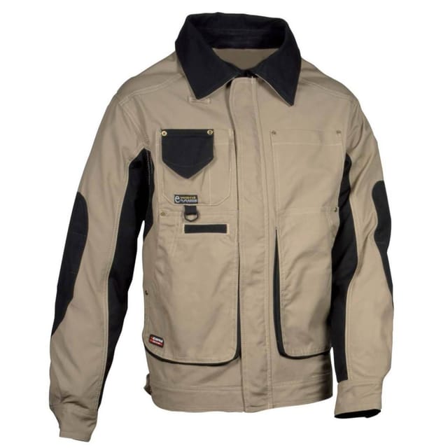 Profi Arbeitsjacke Cofra Bruxelles, 100% Baumwolle Khaki 46