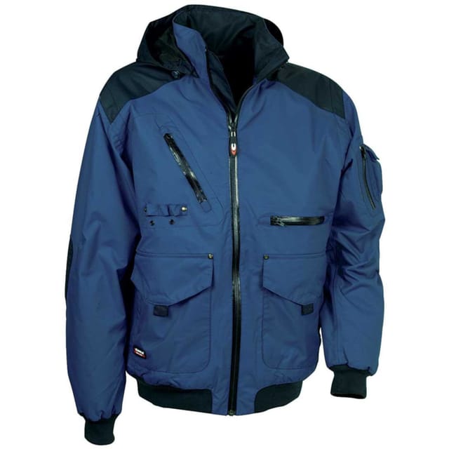 Cofra Leichte Arbeitsjacke Wind- Und Regendicht, Motor Blau 44