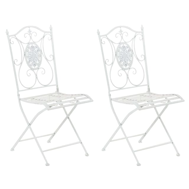 2er Set Klappstühle Sibell Weiß