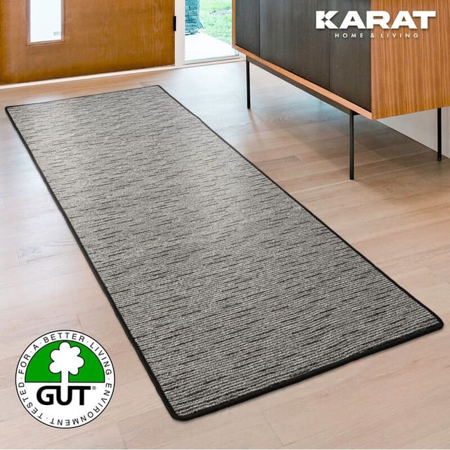 Teppich-läufer Auf Maß Geneva Anthrazit 67 X 100 Cm