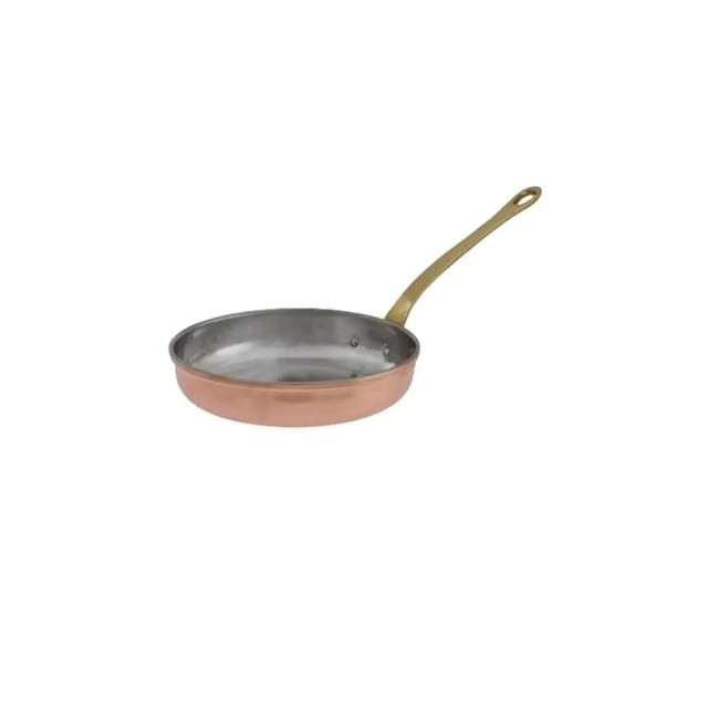 Bratpfanne, Kupferpfanne - Aus Kupfer Und Messing, 18cm