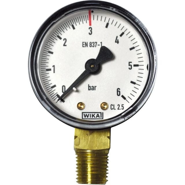 Arbeitsmanometer, 0-6/3 Bar