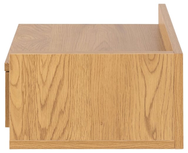 Ashlan Ii Eichen-hängenachttisch Mit Schublade Und Regal