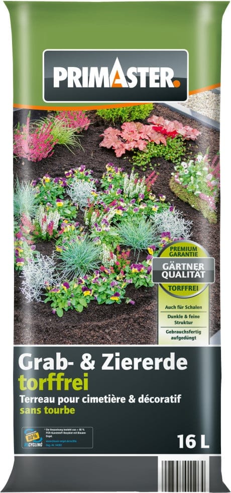 Zier- & Graberde Torffrei 16 L Erde - Primaster