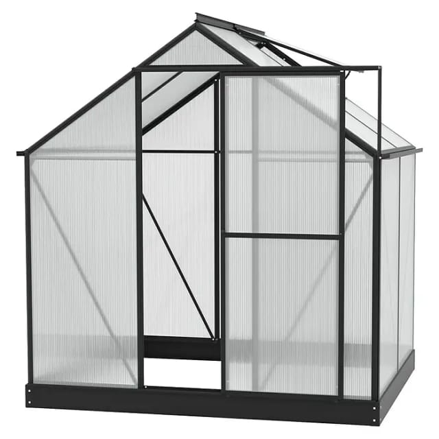 Vitavia Gewächshaus "eos 3100", Schwarz, 3,1 M², 4 Mm Hkp