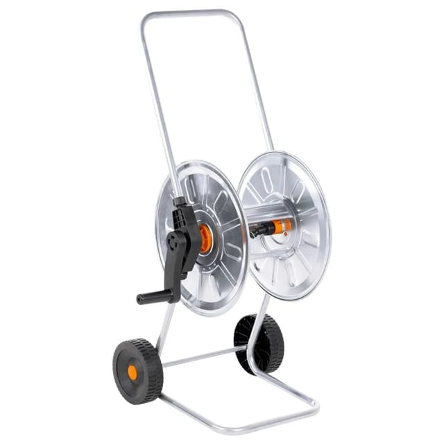 Vidaxl Schlauchwagen Für 50 M 1/2" Oder 35 M 3/4" Schlauch Stahl