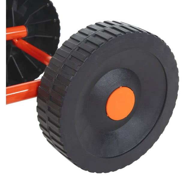 Sprinkler-schlitten Mit Rädern Und Drehbarem Kopf Rot Stahl - Vidaxl
