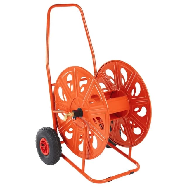 Schlauchwagen Für 140 M 3/4" Schlauch Stahl Vidaxl
