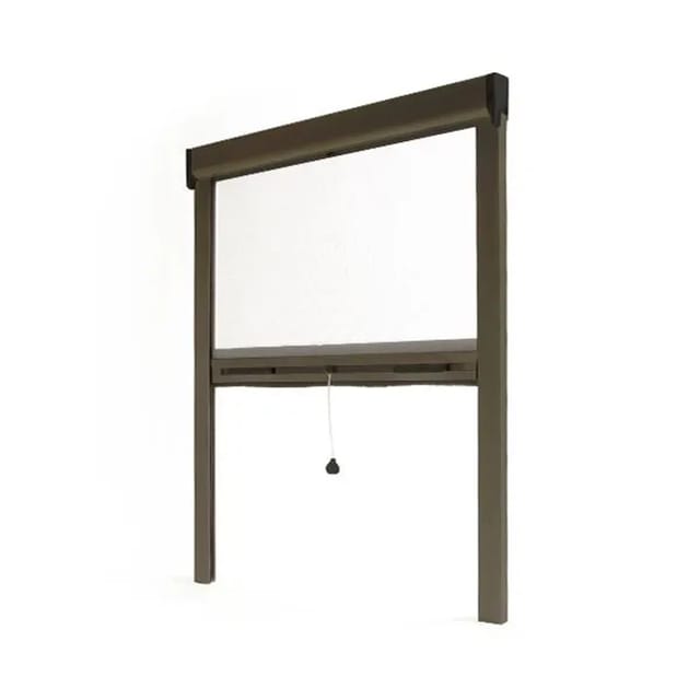 Avosdim - Insektenschutzrollo Fenster & Tür B 800 Mm X H 1000 Mm - Aluminium - Bronze