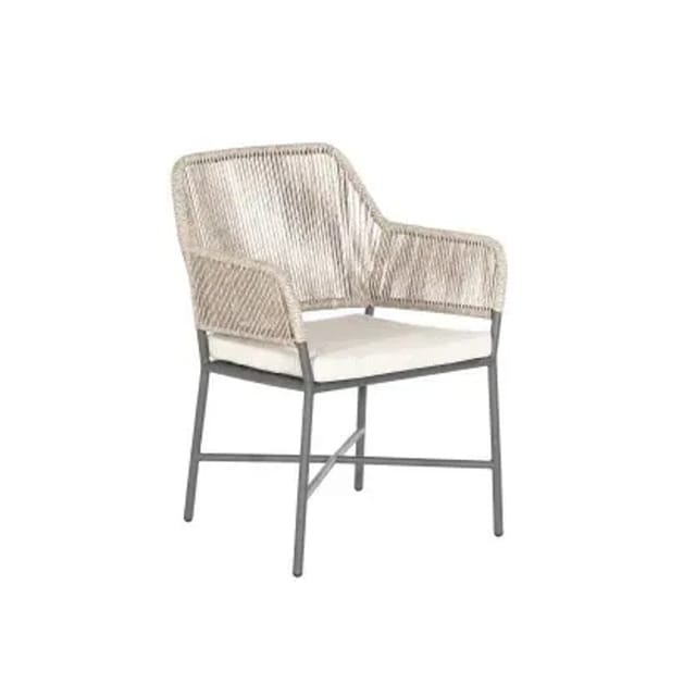 Sonnenpartner - Diningsessel Toulouse Aluminium Mit Polyrope White-coral Relaxsessel Garten-sessel