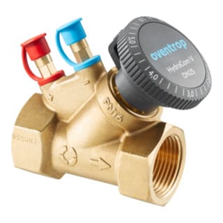 Oventrop - Hydrocom Strangregulierventil 1062706 Dn 20, Rp 3/4, Pn 16, Beiderseits Innengewinde, Messing