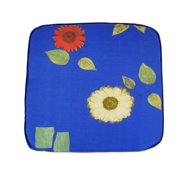 Buri - Gartenmöbel Auflagen Polster Kissen Gartenstuhl Blau - Hocker 9e2
