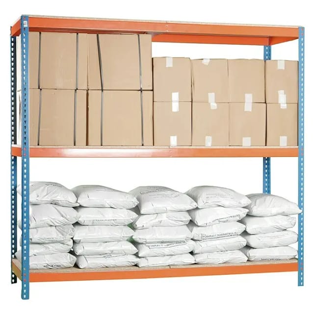 Simonrack Regalsystem Für Langlebige Lagerung Blau Orange Holz