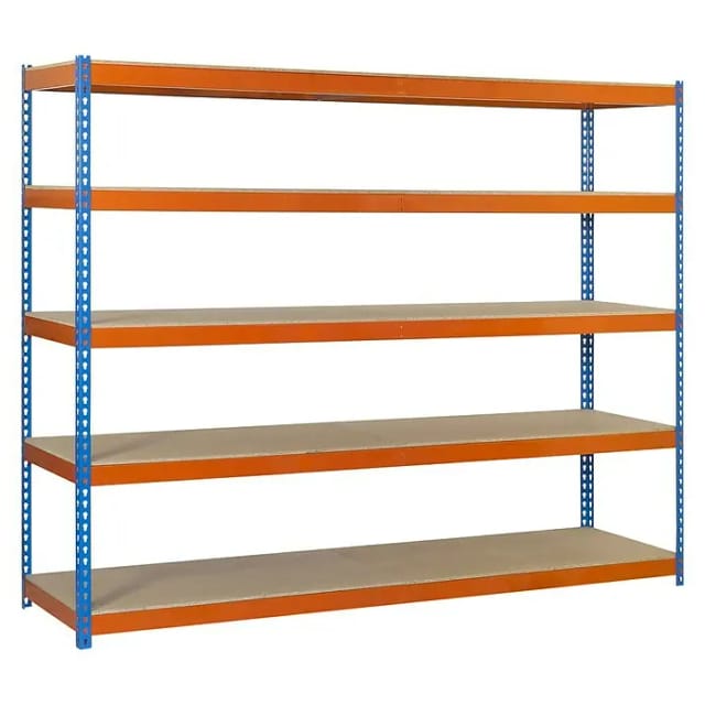 Metallregale Set Simonforte 1506-5 Spanplatte Blau/orange/holz